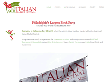 Tablet Screenshot of italianmarketfestival.com